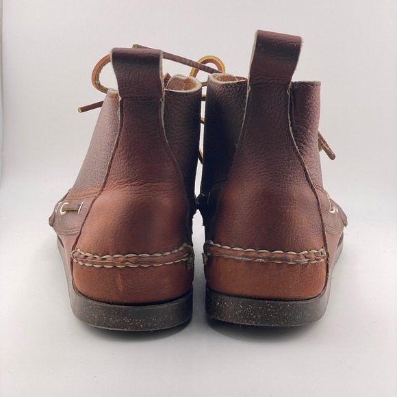 Allen Edmonds Moc Toe Leather Chukka Boots Mens Size 9 D Brown Lace Up Shoe - Picture 3 of 12